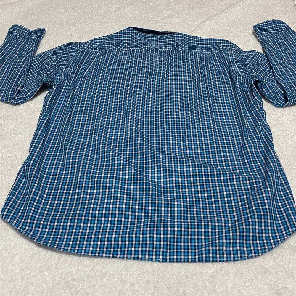 J.Crew Mens size large blue plaid button down long sleeve shirt